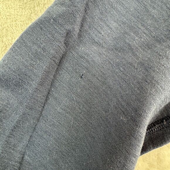 Smartwool Shirt Mens Medium Blue Base Layer MerinoMax Half-Zip Stretch Pocket - Picture 3 of 14